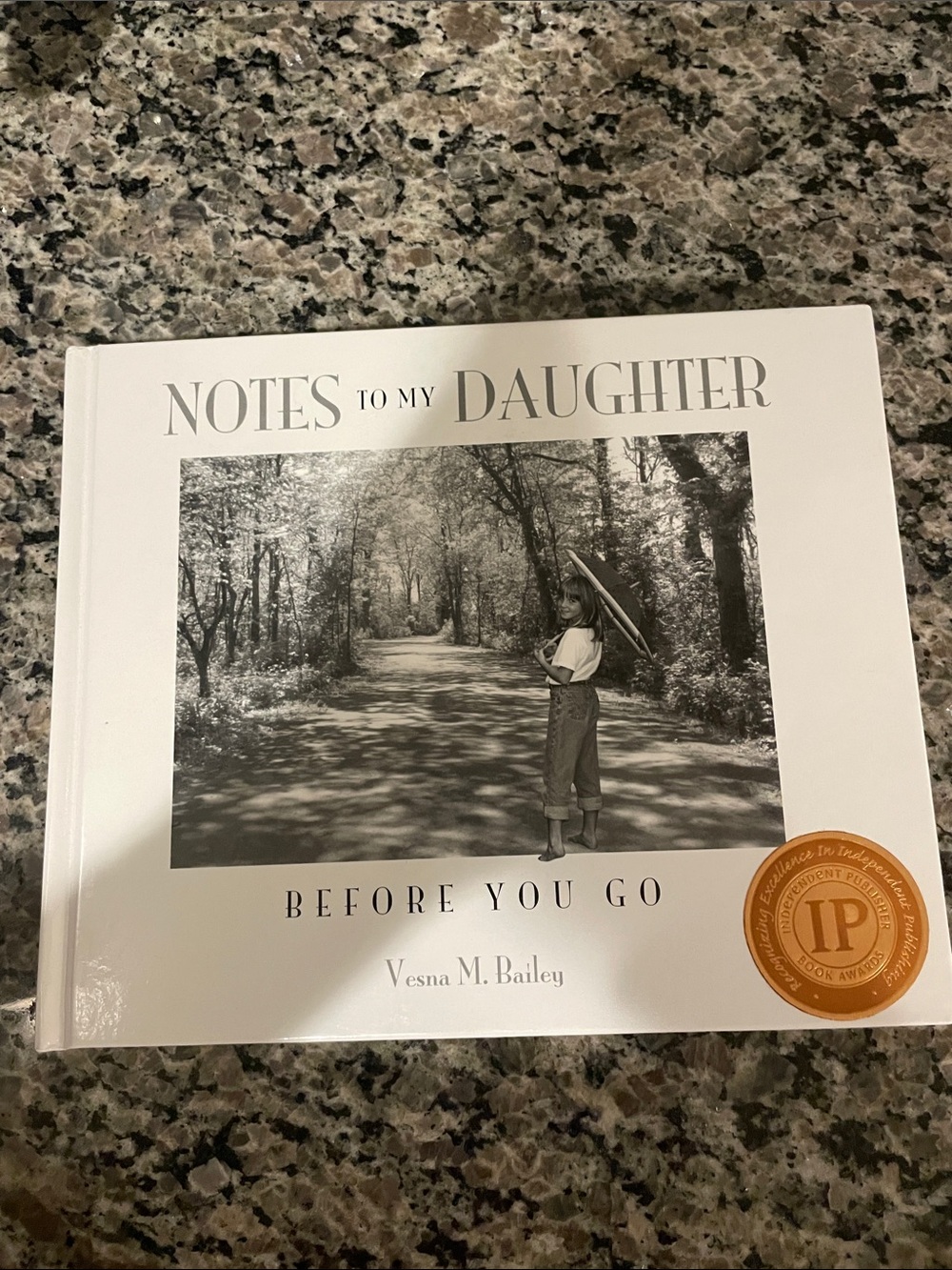 Notes to My Daughter Hardcover Book — White Cover